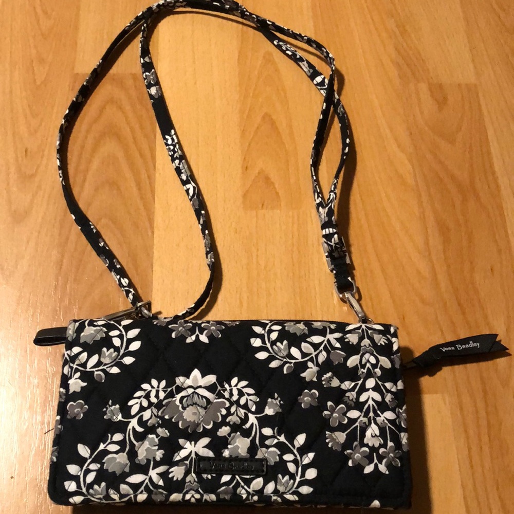 Small Black Floral Vera Bradley Bag